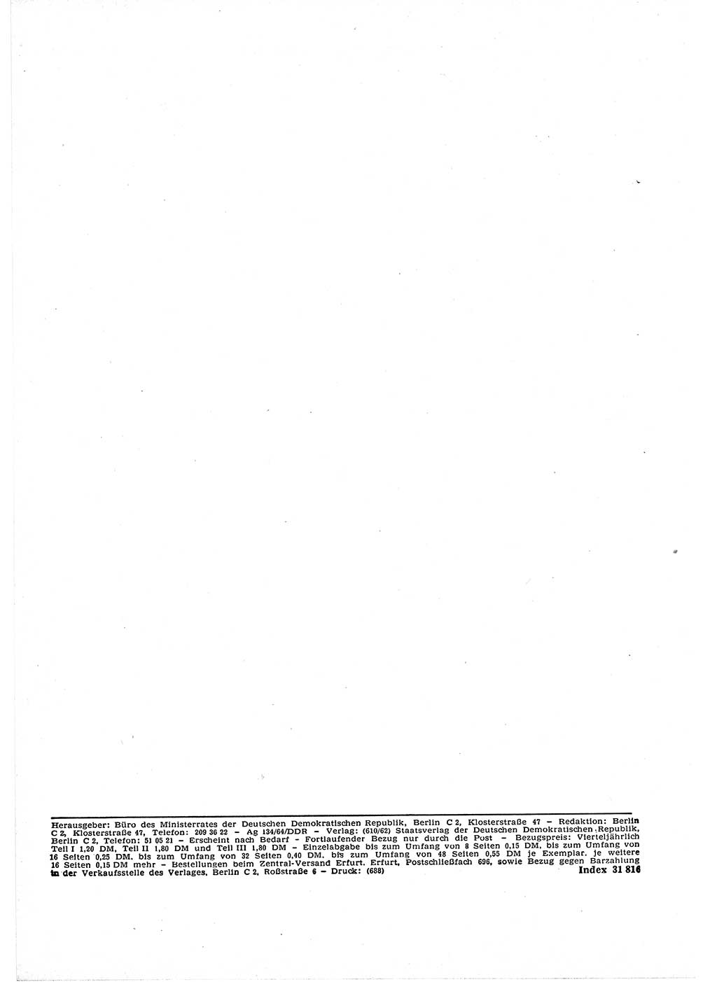 Gesetzblatt (GBl.) der Deutschen Demokratischen Republik (DDR) Teil Ⅰ 1964, Seite 74 (GBl. DDR Ⅰ 1964, S. 74)