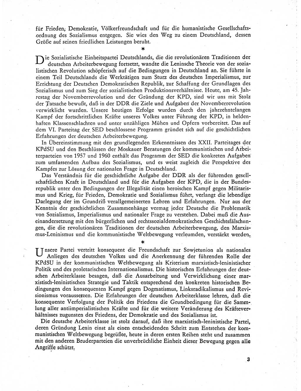 Neuer Weg (NW), Organ des Zentralkomitees (ZK) der SED (Sozialistische Einheitspartei Deutschlands) für Fragen des Parteilebens, 19. Jahrgang [Deutsche Demokratische Republik (DDR)] 1964, Seite 3 (NW ZK SED DDR 1964, S. 3)