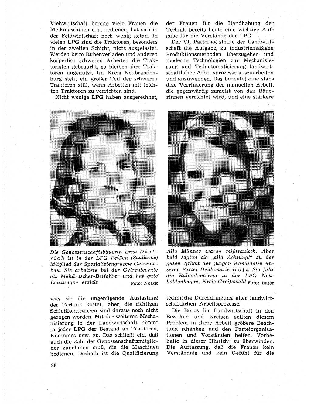 Neuer Weg (NW), Organ des Zentralkomitees (ZK) der SED (Sozialistische Einheitspartei Deutschlands) für Fragen des Parteilebens, 19. Jahrgang [Deutsche Demokratische Republik (DDR)] 1964, Seite 28 (NW ZK SED DDR 1964, S. 28)