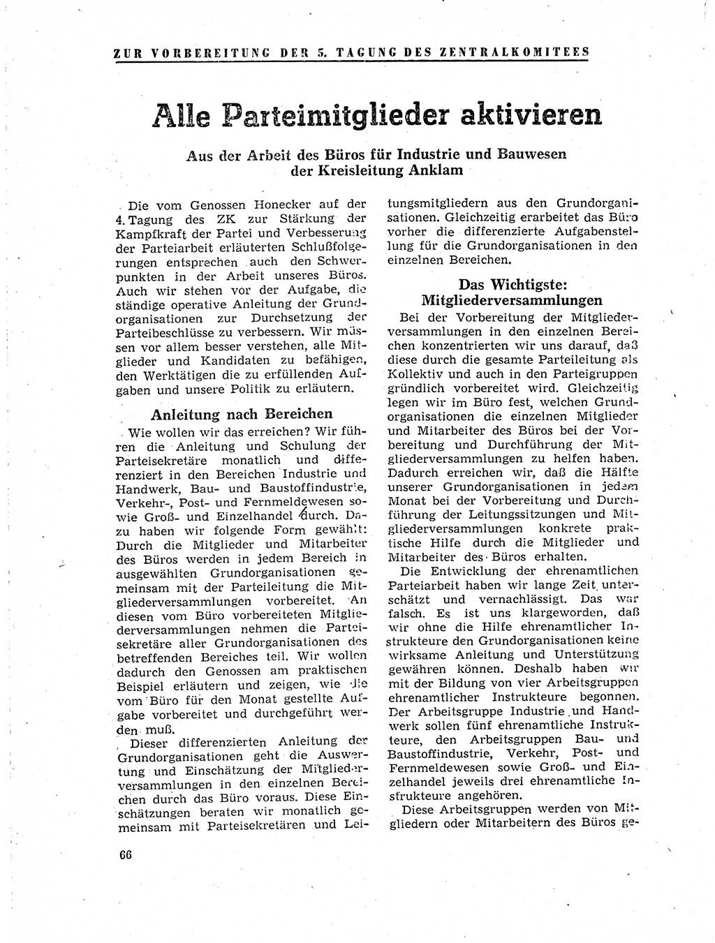 Neuer Weg (NW), Organ des Zentralkomitees (ZK) der SED (Sozialistische Einheitspartei Deutschlands) für Fragen des Parteilebens, 19. Jahrgang [Deutsche Demokratische Republik (DDR)] 1964, Seite 66 (NW ZK SED DDR 1964, S. 66)