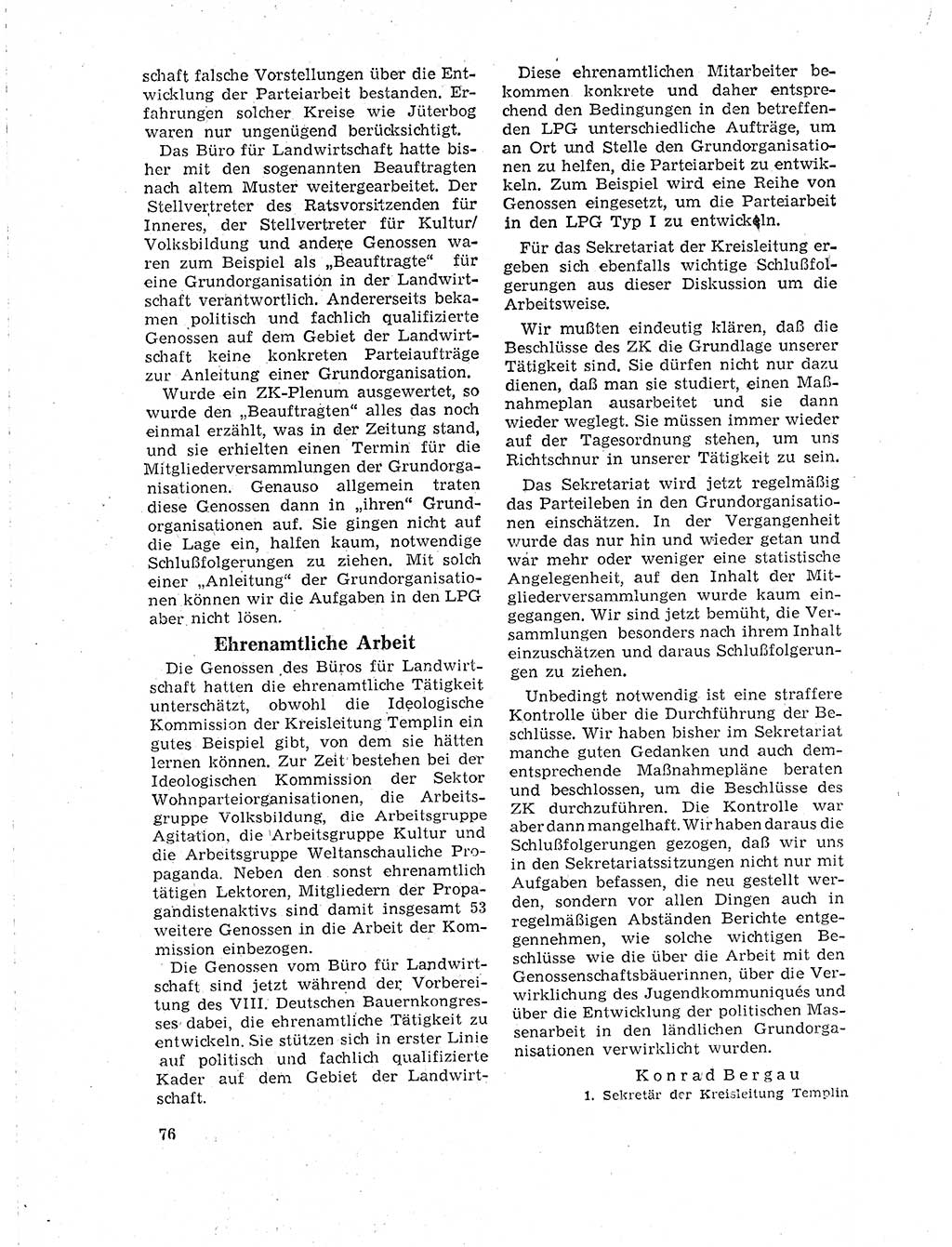 Neuer Weg (NW), Organ des Zentralkomitees (ZK) der SED (Sozialistische Einheitspartei Deutschlands) für Fragen des Parteilebens, 19. Jahrgang [Deutsche Demokratische Republik (DDR)] 1964, Seite 76 (NW ZK SED DDR 1964, S. 76)