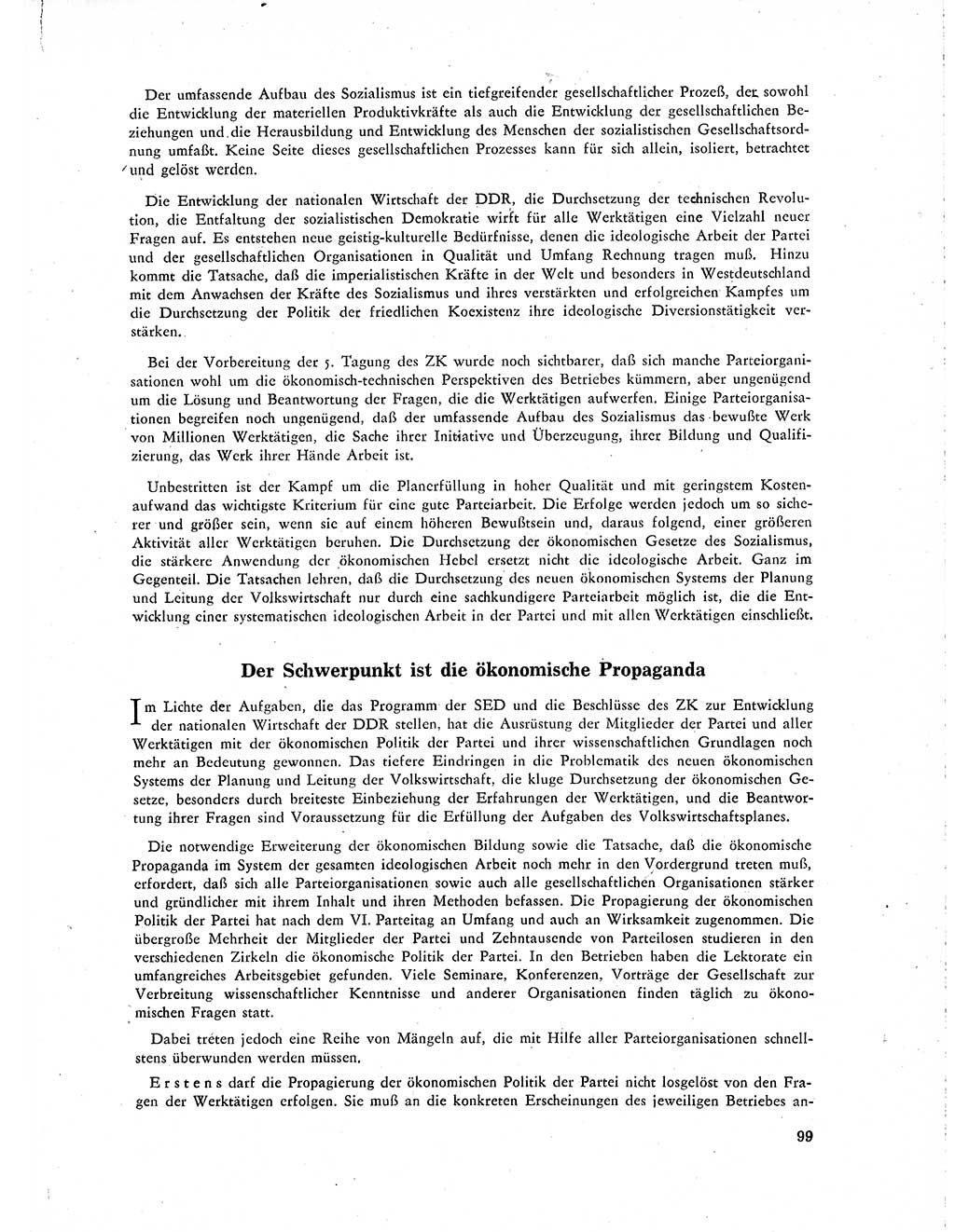 Neuer Weg (NW), Organ des Zentralkomitees (ZK) der SED (Sozialistische Einheitspartei Deutschlands) für Fragen des Parteilebens, 19. Jahrgang [Deutsche Demokratische Republik (DDR)] 1964, Seite 99 (NW ZK SED DDR 1964, S. 99)