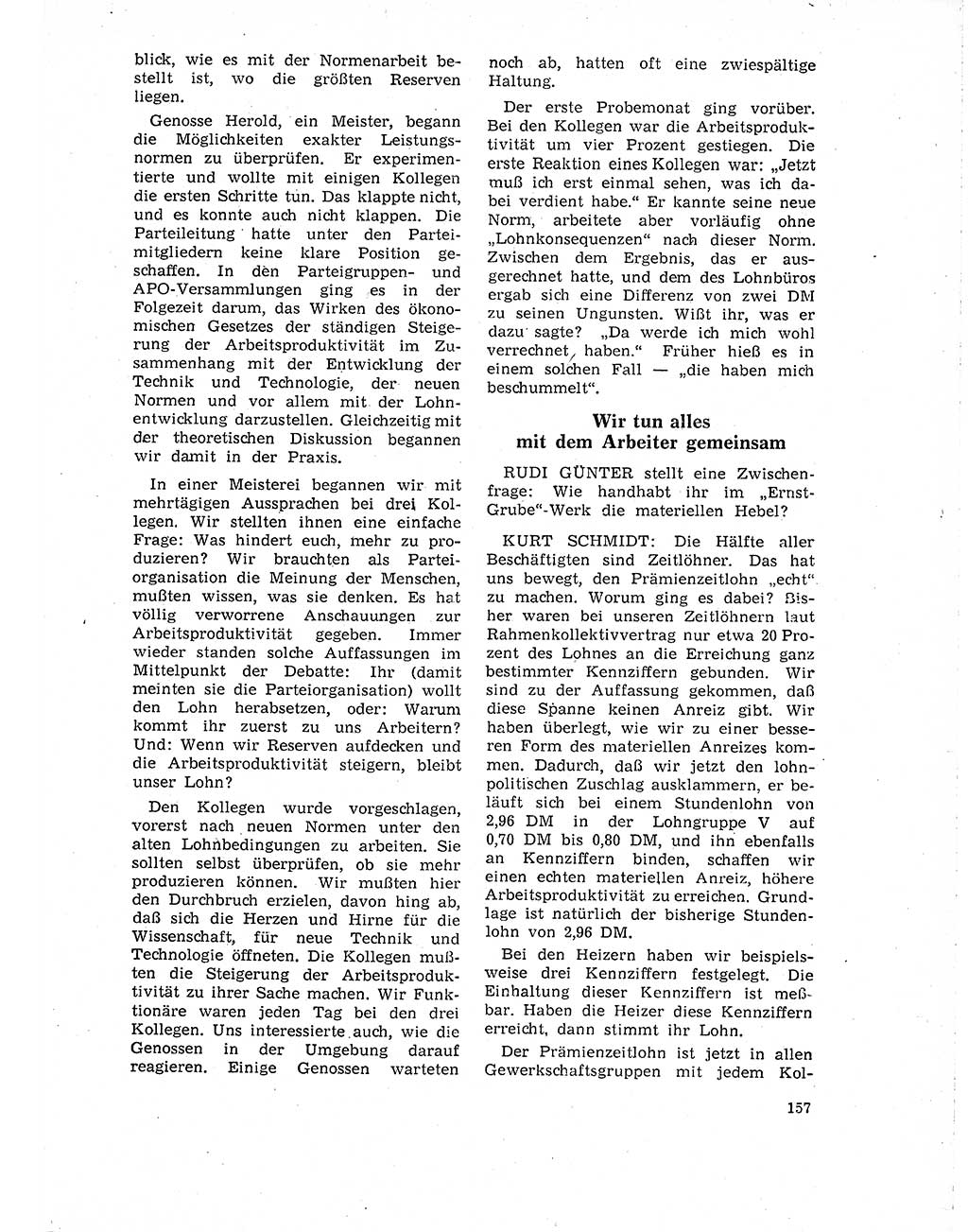 Neuer Weg (NW), Organ des Zentralkomitees (ZK) der SED (Sozialistische Einheitspartei Deutschlands) für Fragen des Parteilebens, 19. Jahrgang [Deutsche Demokratische Republik (DDR)] 1964, Seite 157 (NW ZK SED DDR 1964, S. 157)
