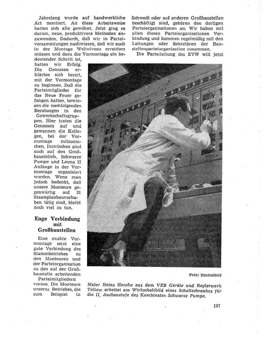 Neuer Weg (NW), Organ des Zentralkomitees (ZK) der SED (Sozialistische Einheitspartei Deutschlands) für Fragen des Parteilebens, 19. Jahrgang [Deutsche Demokratische Republik (DDR)] 1964, Seite 167 (NW ZK SED DDR 1964, S. 167)