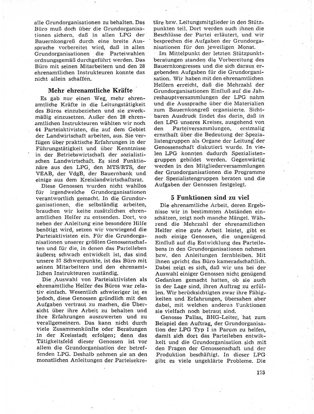 Neuer Weg (NW), Organ des Zentralkomitees (ZK) der SED (Sozialistische Einheitspartei Deutschlands) für Fragen des Parteilebens, 19. Jahrgang [Deutsche Demokratische Republik (DDR)] 1964, Seite 175 (NW ZK SED DDR 1964, S. 175)