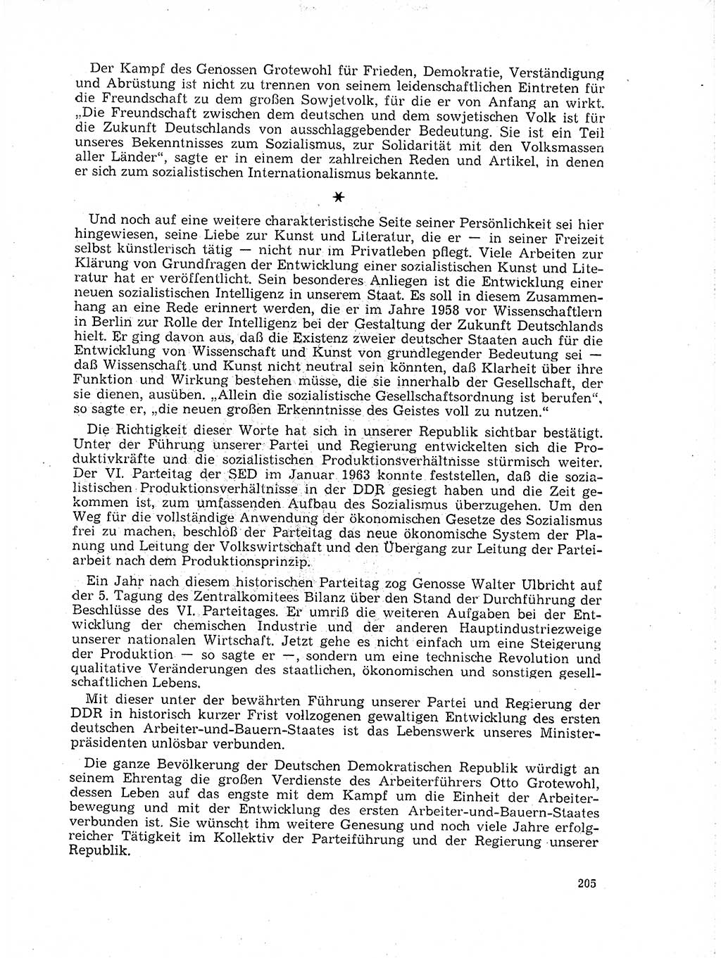 Neuer Weg (NW), Organ des Zentralkomitees (ZK) der SED (Sozialistische Einheitspartei Deutschlands) für Fragen des Parteilebens, 19. Jahrgang [Deutsche Demokratische Republik (DDR)] 1964, Seite 205 (NW ZK SED DDR 1964, S. 205)