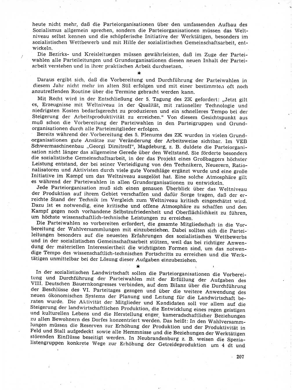 Neuer Weg (NW), Organ des Zentralkomitees (ZK) der SED (Sozialistische Einheitspartei Deutschlands) für Fragen des Parteilebens, 19. Jahrgang [Deutsche Demokratische Republik (DDR)] 1964, Seite 207 (NW ZK SED DDR 1964, S. 207)