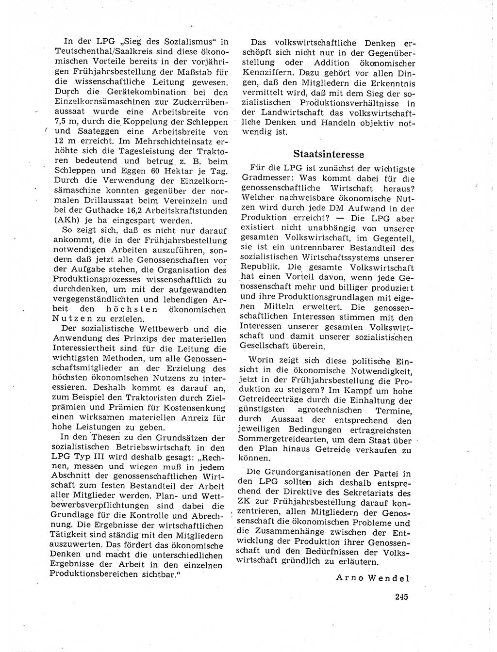 Neuer Weg (NW), Organ des Zentralkomitees (ZK) der SED (Sozialistische Einheitspartei Deutschlands) für Fragen des Parteilebens, 19. Jahrgang [Deutsche Demokratische Republik (DDR)] 1964, Seite 245 (NW ZK SED DDR 1964, S. 245)