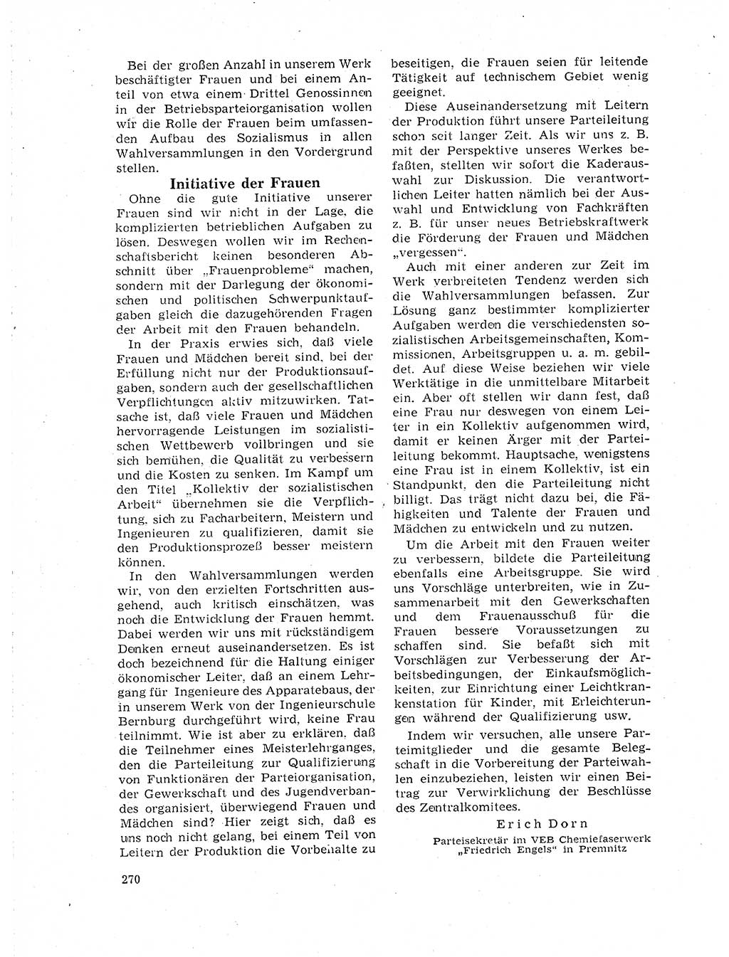 Neuer Weg (NW), Organ des Zentralkomitees (ZK) der SED (Sozialistische Einheitspartei Deutschlands) für Fragen des Parteilebens, 19. Jahrgang [Deutsche Demokratische Republik (DDR)] 1964, Seite 270 (NW ZK SED DDR 1964, S. 270)