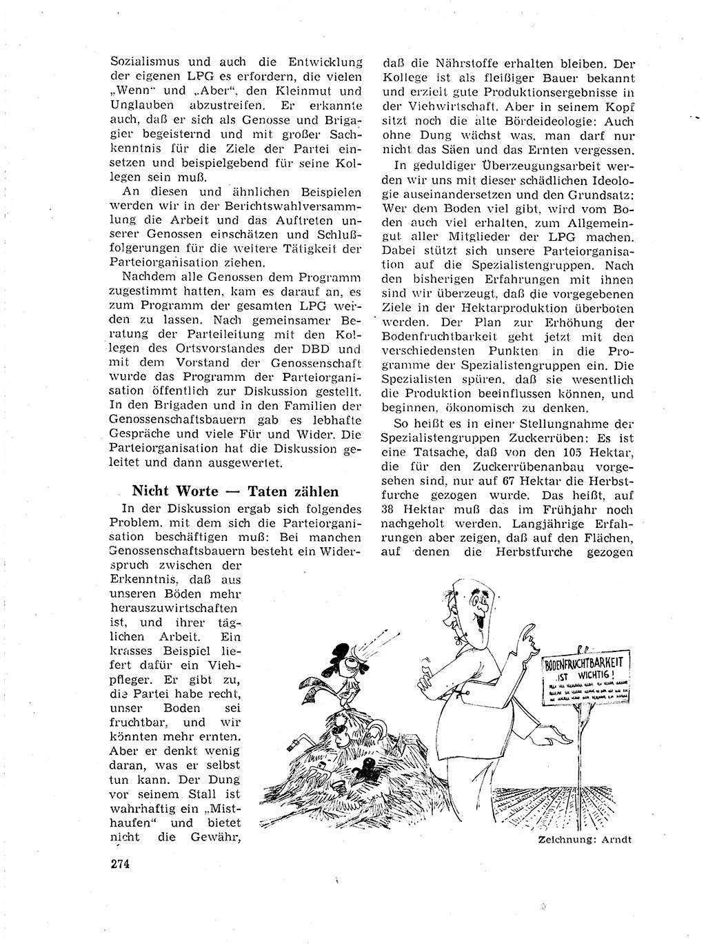 Neuer Weg (NW), Organ des Zentralkomitees (ZK) der SED (Sozialistische Einheitspartei Deutschlands) für Fragen des Parteilebens, 19. Jahrgang [Deutsche Demokratische Republik (DDR)] 1964, Seite 274 (NW ZK SED DDR 1964, S. 274)