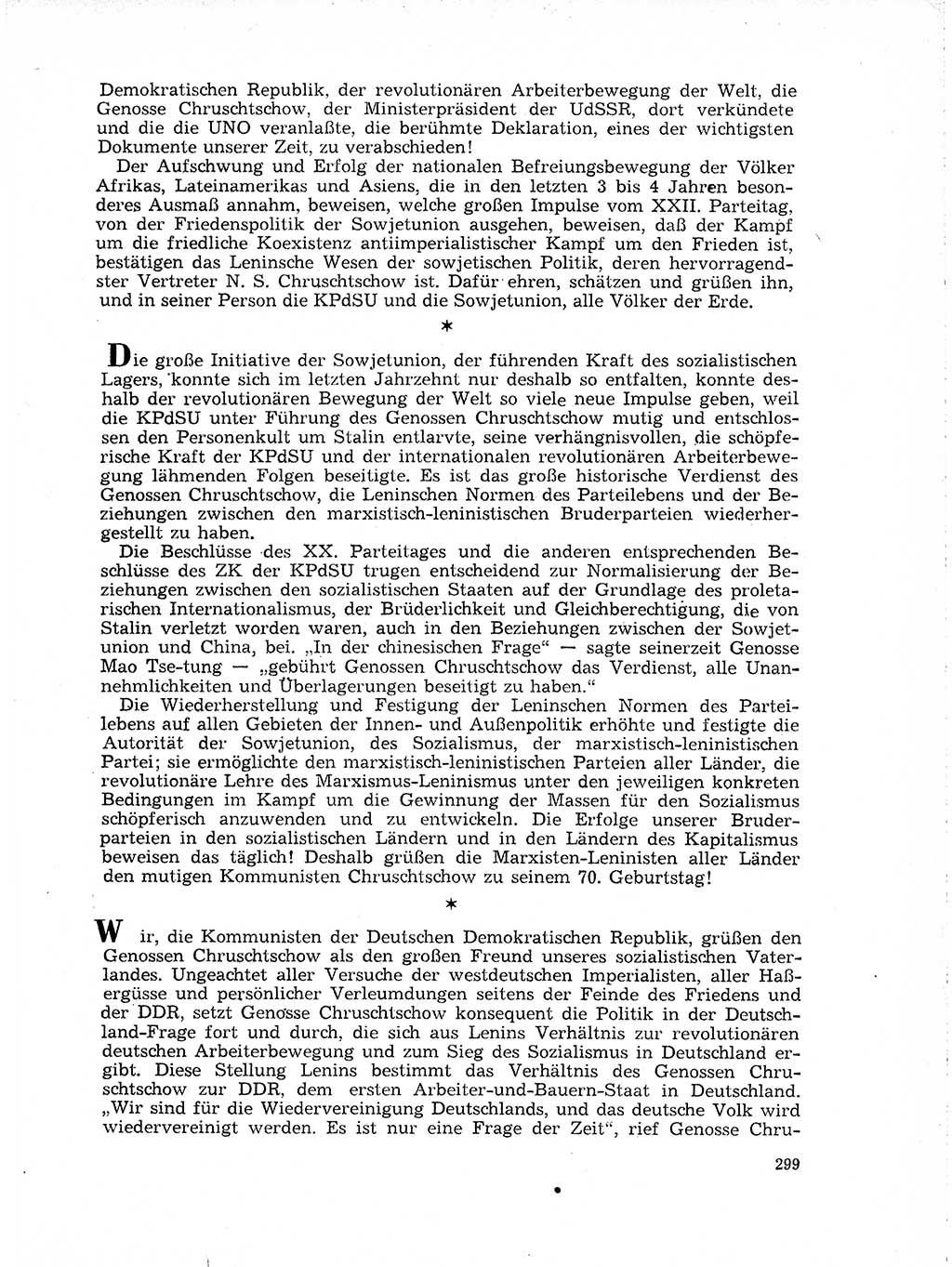 Neuer Weg (NW), Organ des Zentralkomitees (ZK) der SED (Sozialistische Einheitspartei Deutschlands) für Fragen des Parteilebens, 19. Jahrgang [Deutsche Demokratische Republik (DDR)] 1964, Seite 299 (NW ZK SED DDR 1964, S. 299)