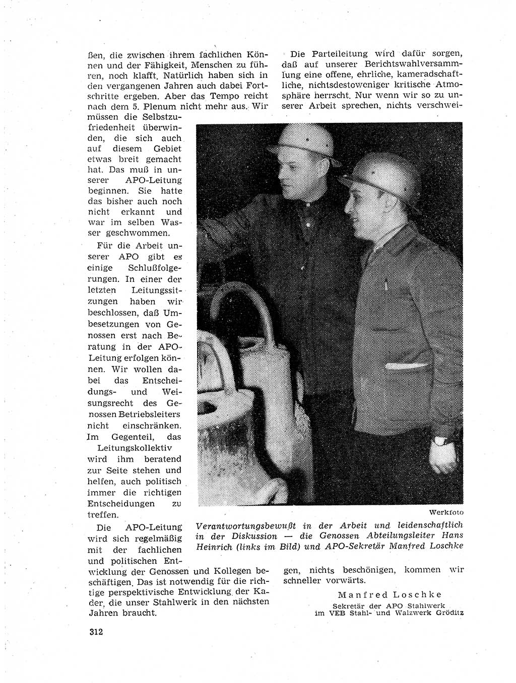 Neuer Weg (NW), Organ des Zentralkomitees (ZK) der SED (Sozialistische Einheitspartei Deutschlands) für Fragen des Parteilebens, 19. Jahrgang [Deutsche Demokratische Republik (DDR)] 1964, Seite 312 (NW ZK SED DDR 1964, S. 312)