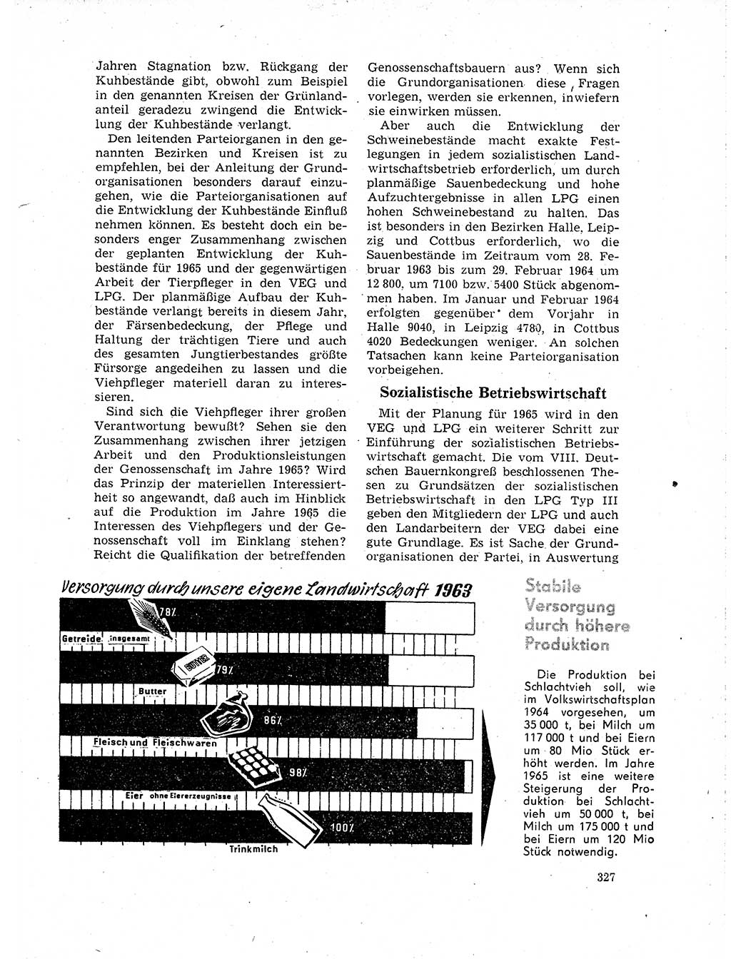 Neuer Weg (NW), Organ des Zentralkomitees (ZK) der SED (Sozialistische Einheitspartei Deutschlands) für Fragen des Parteilebens, 19. Jahrgang [Deutsche Demokratische Republik (DDR)] 1964, Seite 327 (NW ZK SED DDR 1964, S. 327)