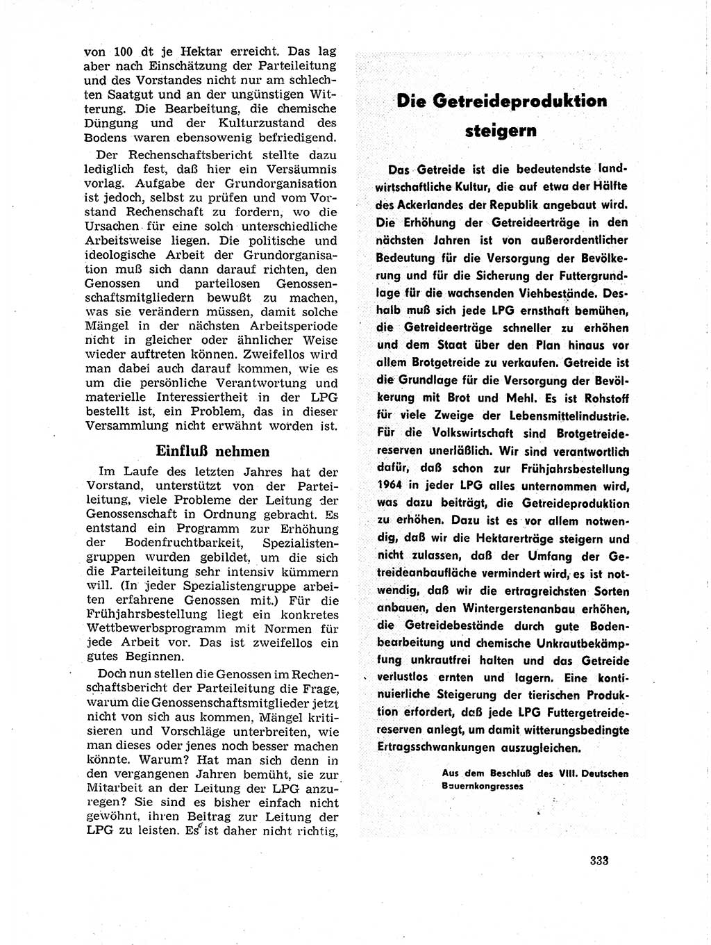 Neuer Weg (NW), Organ des Zentralkomitees (ZK) der SED (Sozialistische Einheitspartei Deutschlands) für Fragen des Parteilebens, 19. Jahrgang [Deutsche Demokratische Republik (DDR)] 1964, Seite 333 (NW ZK SED DDR 1964, S. 333)