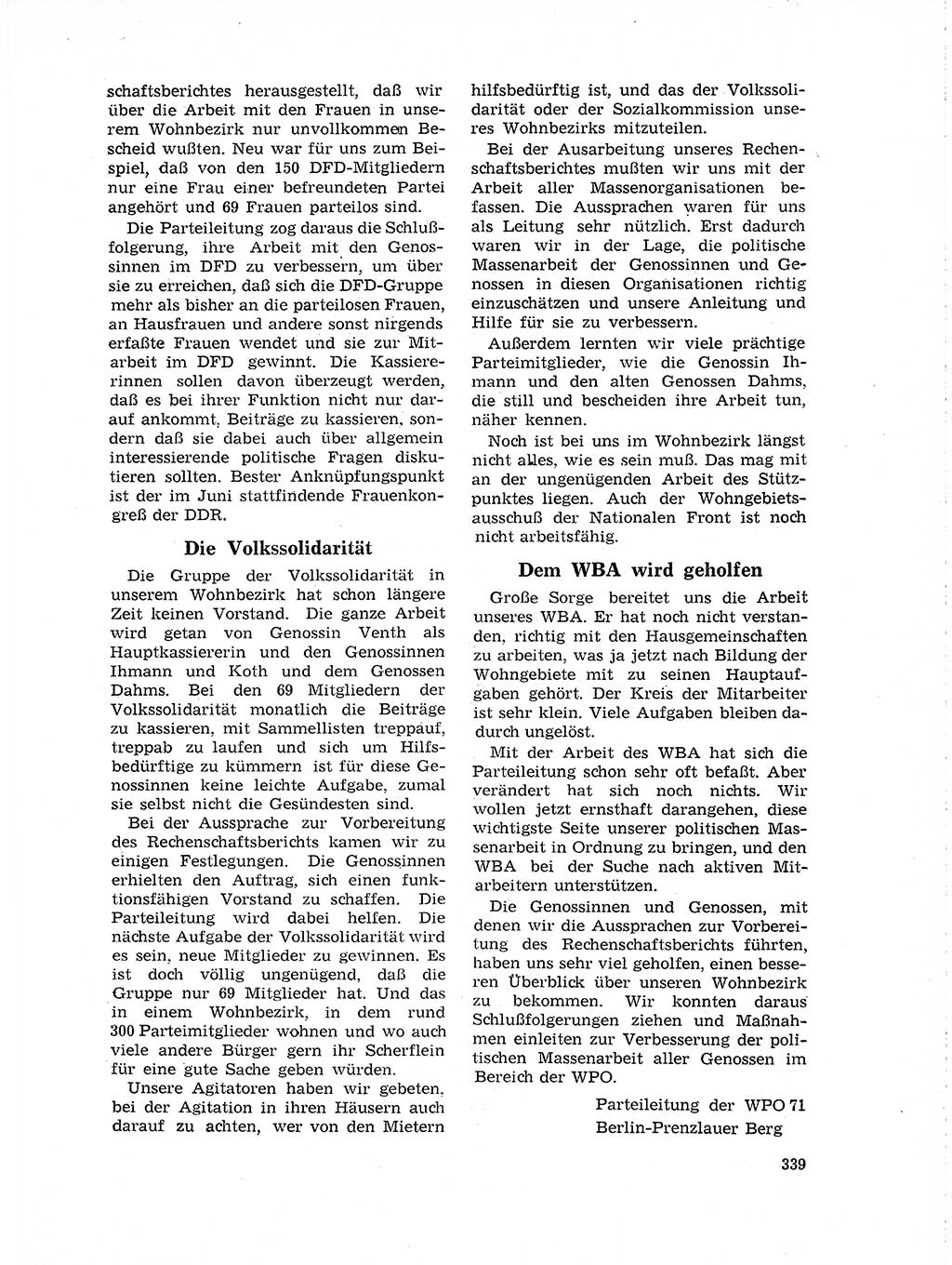 Neuer Weg (NW), Organ des Zentralkomitees (ZK) der SED (Sozialistische Einheitspartei Deutschlands) für Fragen des Parteilebens, 19. Jahrgang [Deutsche Demokratische Republik (DDR)] 1964, Seite 339 (NW ZK SED DDR 1964, S. 339)
