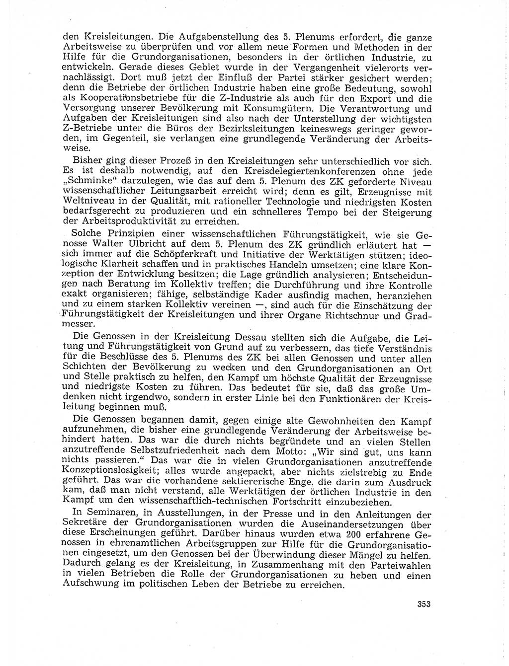 Neuer Weg (NW), Organ des Zentralkomitees (ZK) der SED (Sozialistische Einheitspartei Deutschlands) für Fragen des Parteilebens, 19. Jahrgang [Deutsche Demokratische Republik (DDR)] 1964, Seite 353 (NW ZK SED DDR 1964, S. 353)