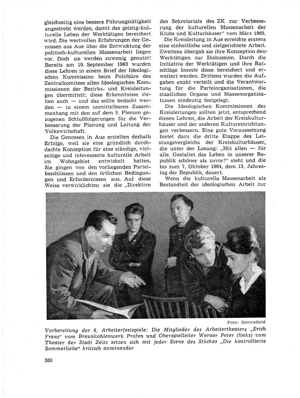 Neuer Weg (NW), Organ des Zentralkomitees (ZK) der SED (Sozialistische Einheitspartei Deutschlands) für Fragen des Parteilebens, 19. Jahrgang [Deutsche Demokratische Republik (DDR)] 1964, Seite 360 (NW ZK SED DDR 1964, S. 360)