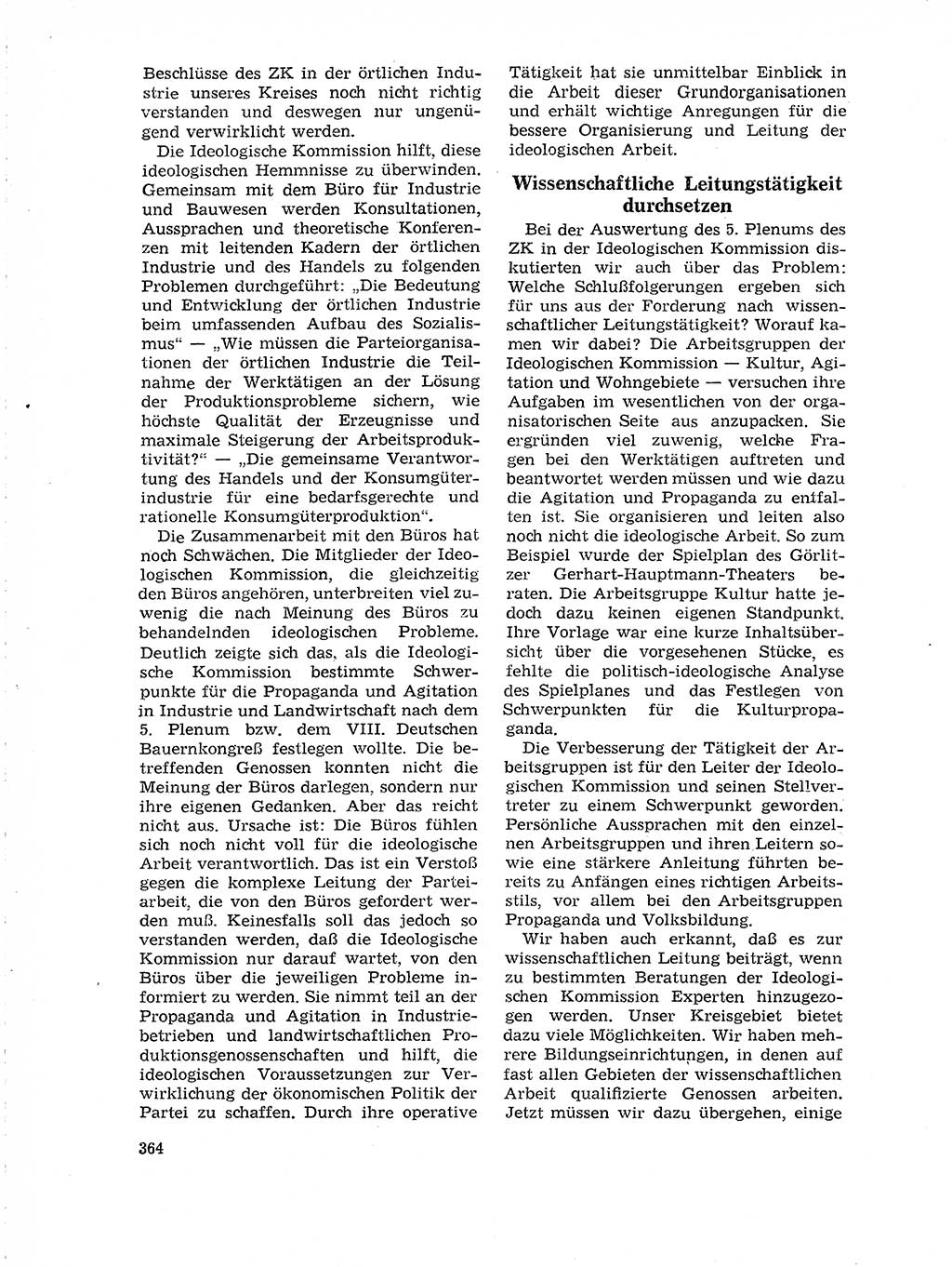 Neuer Weg (NW), Organ des Zentralkomitees (ZK) der SED (Sozialistische Einheitspartei Deutschlands) für Fragen des Parteilebens, 19. Jahrgang [Deutsche Demokratische Republik (DDR)] 1964, Seite 364 (NW ZK SED DDR 1964, S. 364)