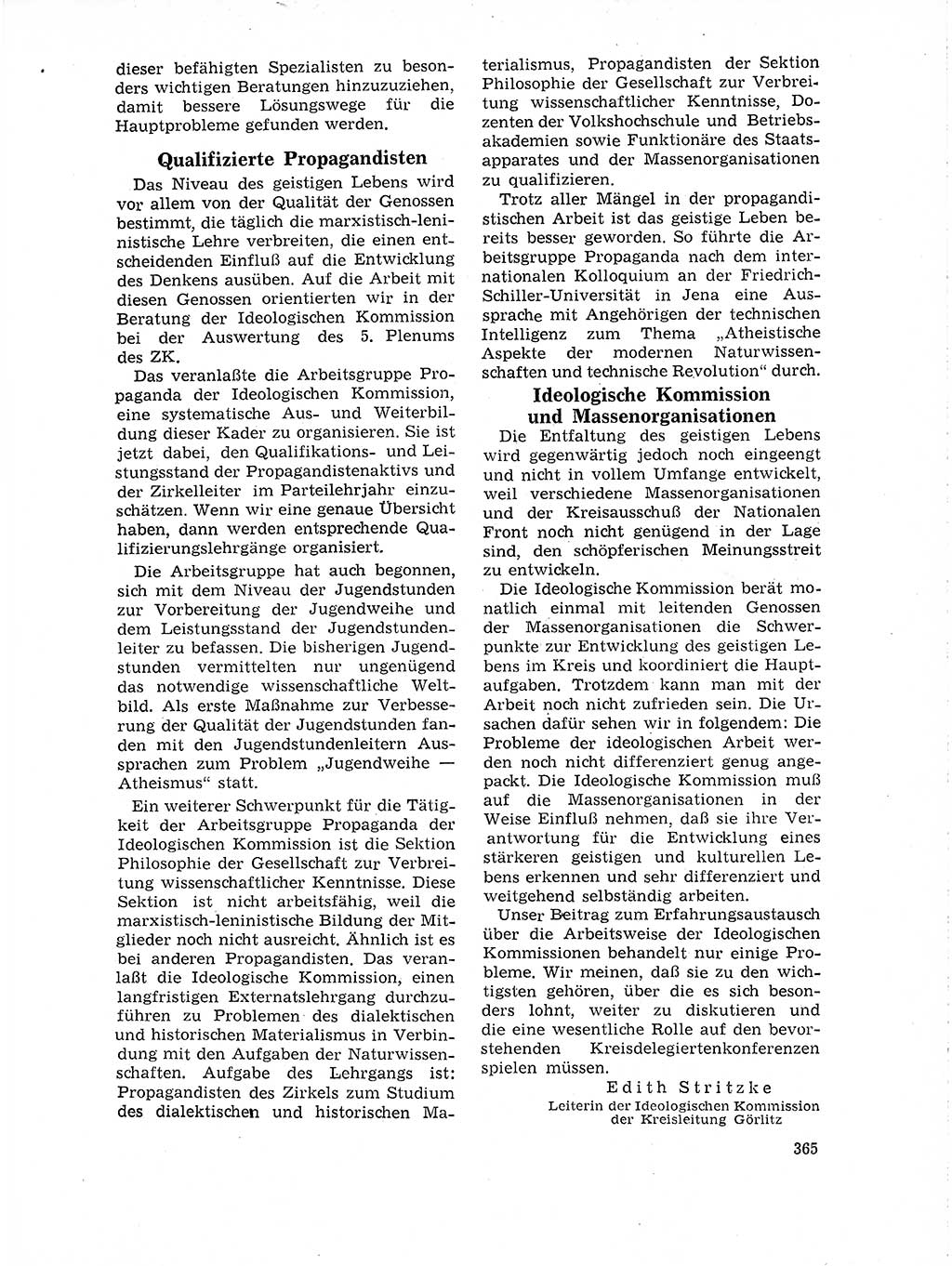 Neuer Weg (NW), Organ des Zentralkomitees (ZK) der SED (Sozialistische Einheitspartei Deutschlands) für Fragen des Parteilebens, 19. Jahrgang [Deutsche Demokratische Republik (DDR)] 1964, Seite 365 (NW ZK SED DDR 1964, S. 365)