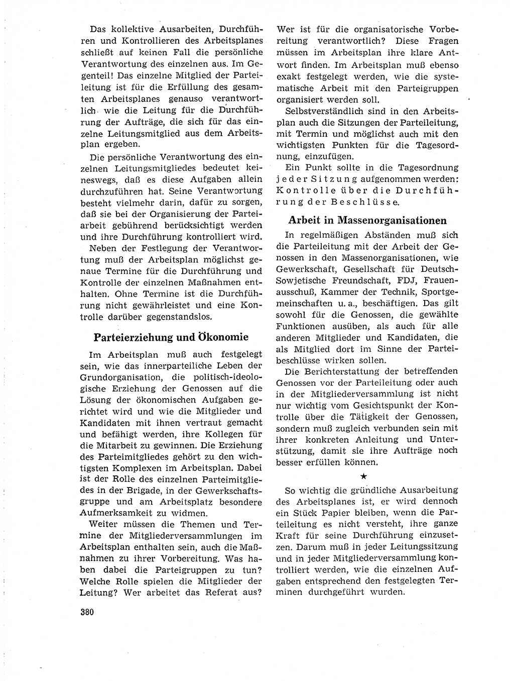 Neuer Weg (NW), Organ des Zentralkomitees (ZK) der SED (Sozialistische Einheitspartei Deutschlands) für Fragen des Parteilebens, 19. Jahrgang [Deutsche Demokratische Republik (DDR)] 1964, Seite 380 (NW ZK SED DDR 1964, S. 380)