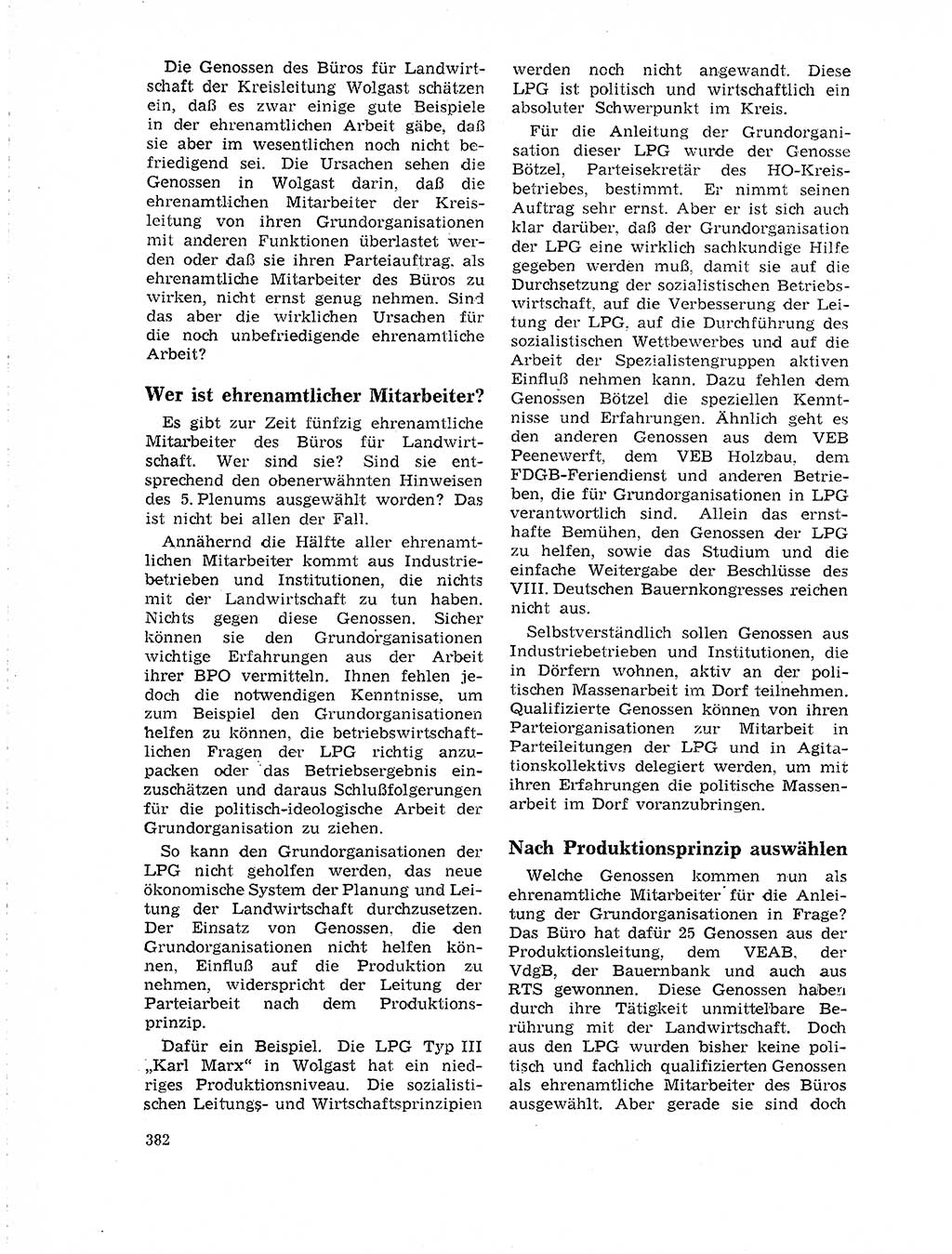 Neuer Weg (NW), Organ des Zentralkomitees (ZK) der SED (Sozialistische Einheitspartei Deutschlands) für Fragen des Parteilebens, 19. Jahrgang [Deutsche Demokratische Republik (DDR)] 1964, Seite 382 (NW ZK SED DDR 1964, S. 382)