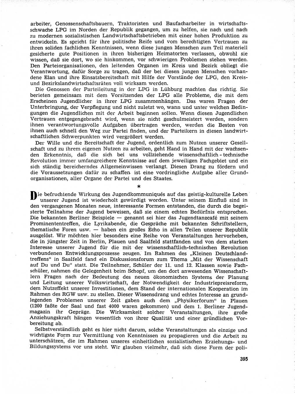 Neuer Weg (NW), Organ des Zentralkomitees (ZK) der SED (Sozialistische Einheitspartei Deutschlands) für Fragen des Parteilebens, 19. Jahrgang [Deutsche Demokratische Republik (DDR)] 1964, Seite 395 (NW ZK SED DDR 1964, S. 395)