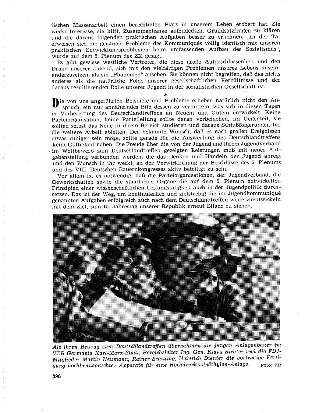 Neuer Weg (NW), Organ des Zentralkomitees (ZK) der SED (Sozialistische Einheitspartei Deutschlands) für Fragen des Parteilebens, 19. Jahrgang [Deutsche Demokratische Republik (DDR)] 1964, Seite 396 (NW ZK SED DDR 1964, S. 396)