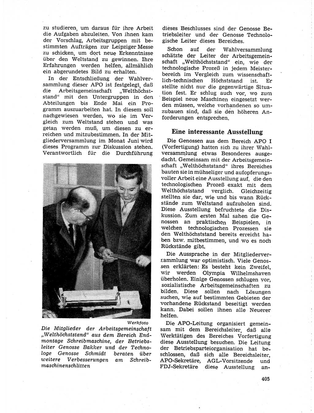 Neuer Weg (NW), Organ des Zentralkomitees (ZK) der SED (Sozialistische Einheitspartei Deutschlands) für Fragen des Parteilebens, 19. Jahrgang [Deutsche Demokratische Republik (DDR)] 1964, Seite 405 (NW ZK SED DDR 1964, S. 405)