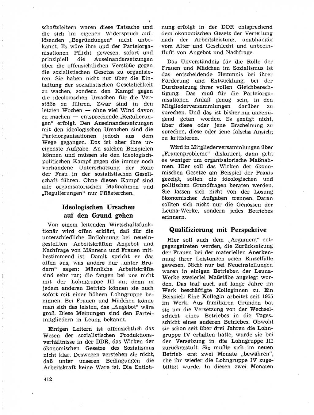 Neuer Weg (NW), Organ des Zentralkomitees (ZK) der SED (Sozialistische Einheitspartei Deutschlands) für Fragen des Parteilebens, 19. Jahrgang [Deutsche Demokratische Republik (DDR)] 1964, Seite 412 (NW ZK SED DDR 1964, S. 412)