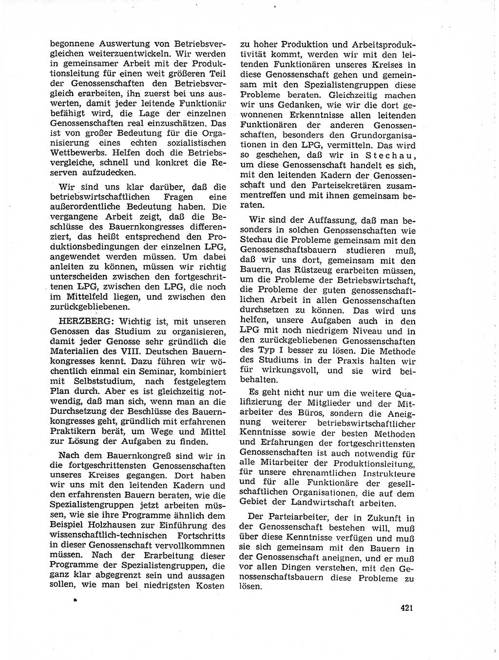 Neuer Weg (NW), Organ des Zentralkomitees (ZK) der SED (Sozialistische Einheitspartei Deutschlands) für Fragen des Parteilebens, 19. Jahrgang [Deutsche Demokratische Republik (DDR)] 1964, Seite 421 (NW ZK SED DDR 1964, S. 421)