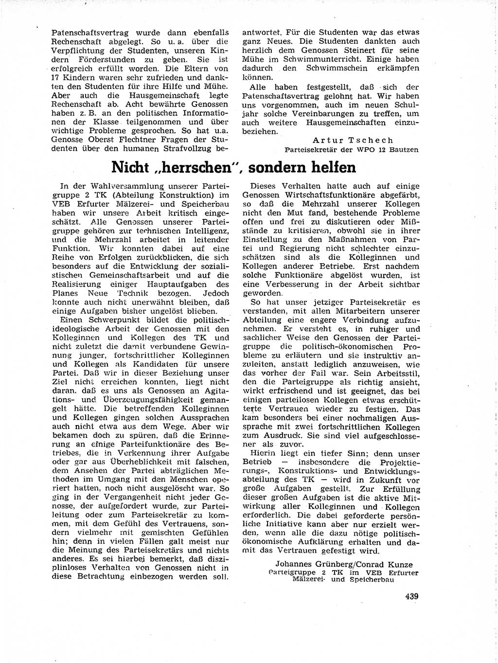 Neuer Weg (NW), Organ des Zentralkomitees (ZK) der SED (Sozialistische Einheitspartei Deutschlands) für Fragen des Parteilebens, 19. Jahrgang [Deutsche Demokratische Republik (DDR)] 1964, Seite 439 (NW ZK SED DDR 1964, S. 439)