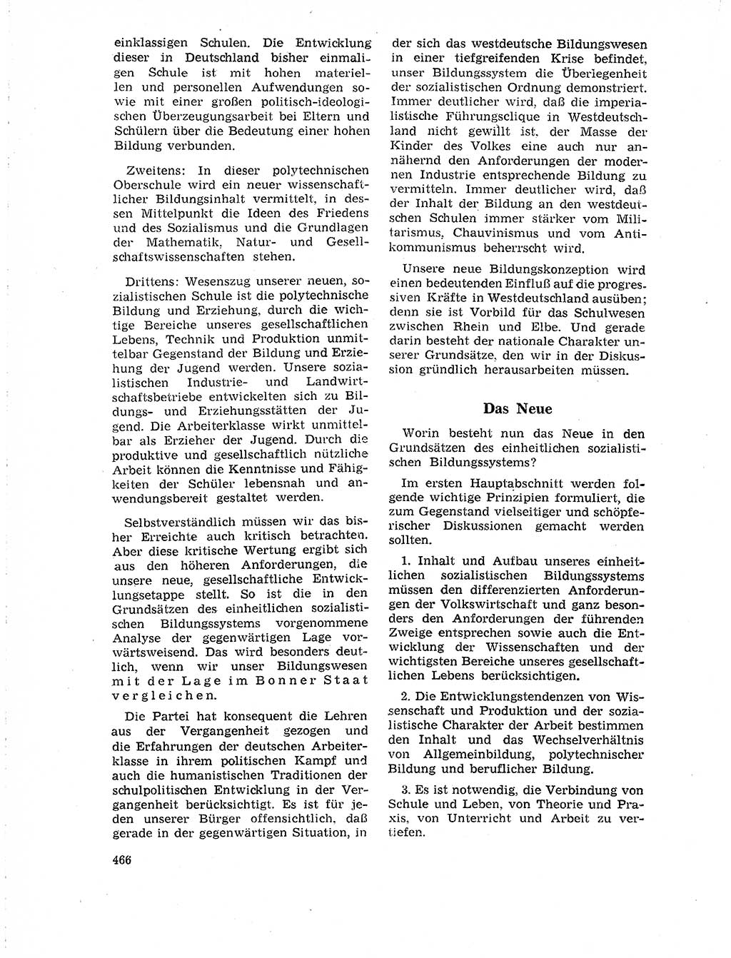 Neuer Weg (NW), Organ des Zentralkomitees (ZK) der SED (Sozialistische Einheitspartei Deutschlands) für Fragen des Parteilebens, 19. Jahrgang [Deutsche Demokratische Republik (DDR)] 1964, Seite 466 (NW ZK SED DDR 1964, S. 466)