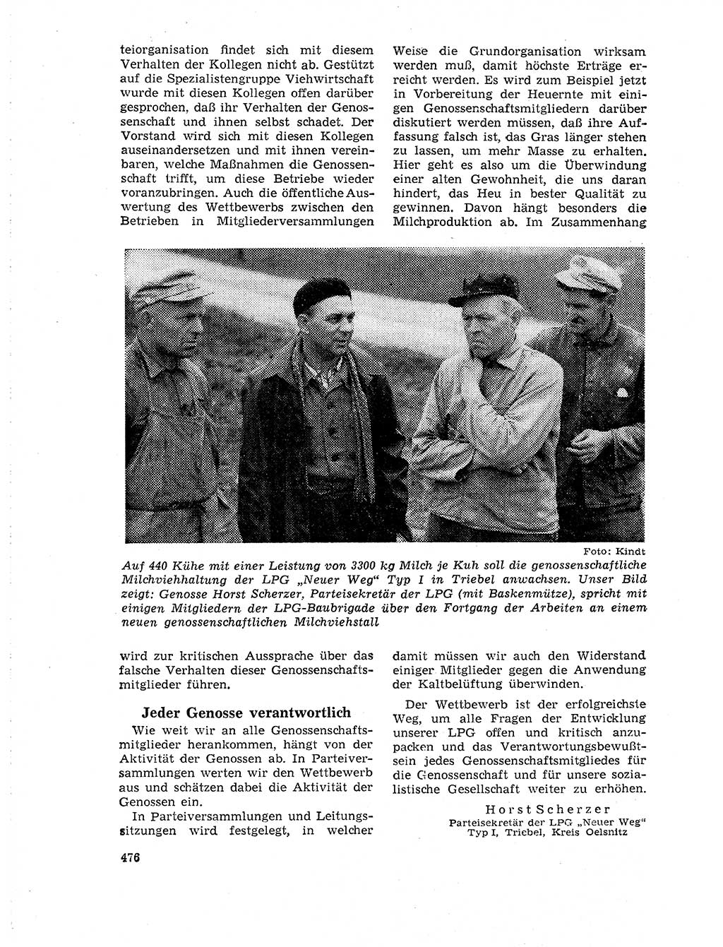 Neuer Weg (NW), Organ des Zentralkomitees (ZK) der SED (Sozialistische Einheitspartei Deutschlands) für Fragen des Parteilebens, 19. Jahrgang [Deutsche Demokratische Republik (DDR)] 1964, Seite 476 (NW ZK SED DDR 1964, S. 476)