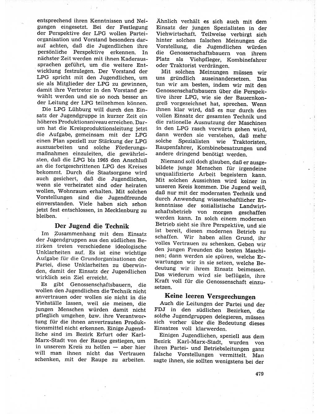 Neuer Weg (NW), Organ des Zentralkomitees (ZK) der SED (Sozialistische Einheitspartei Deutschlands) für Fragen des Parteilebens, 19. Jahrgang [Deutsche Demokratische Republik (DDR)] 1964, Seite 479 (NW ZK SED DDR 1964, S. 479)
