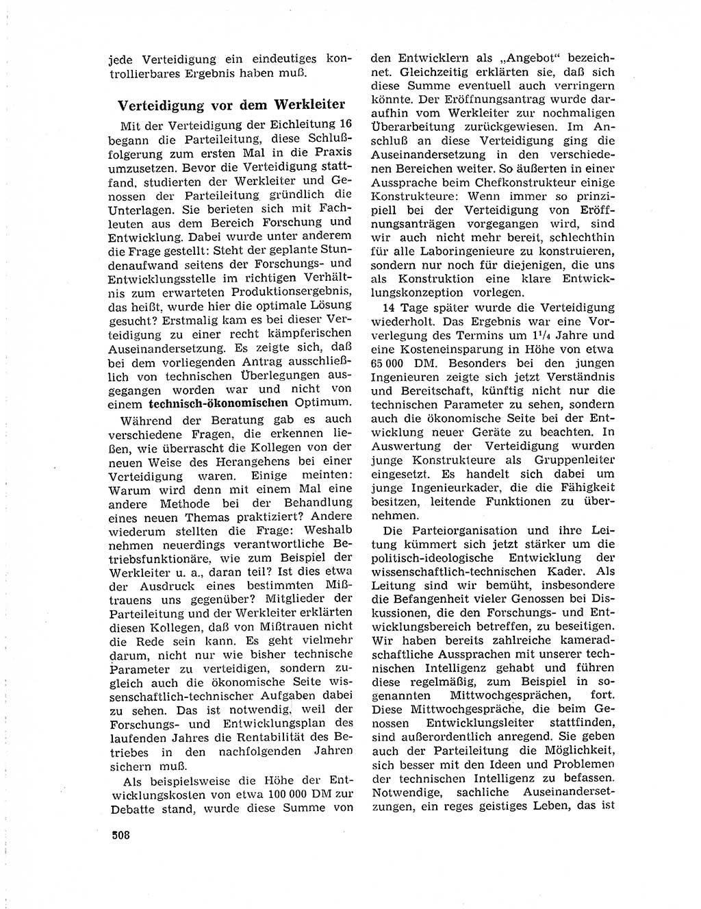 Neuer Weg (NW), Organ des Zentralkomitees (ZK) der SED (Sozialistische Einheitspartei Deutschlands) für Fragen des Parteilebens, 19. Jahrgang [Deutsche Demokratische Republik (DDR)] 1964, Seite 508 (NW ZK SED DDR 1964, S. 508)