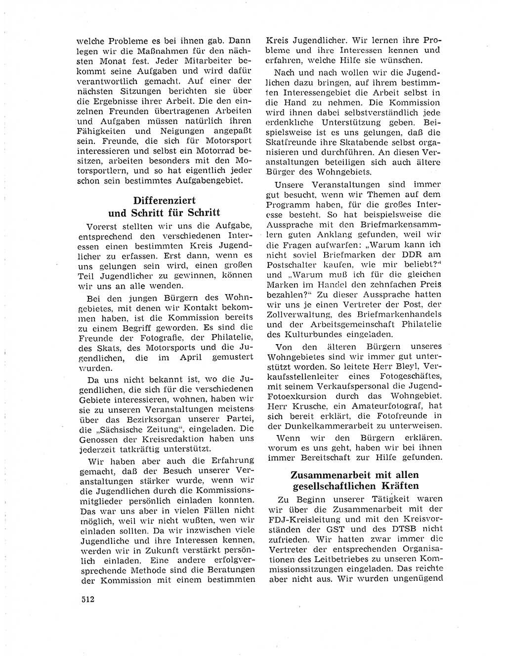 Neuer Weg (NW), Organ des Zentralkomitees (ZK) der SED (Sozialistische Einheitspartei Deutschlands) für Fragen des Parteilebens, 19. Jahrgang [Deutsche Demokratische Republik (DDR)] 1964, Seite 512 (NW ZK SED DDR 1964, S. 512)