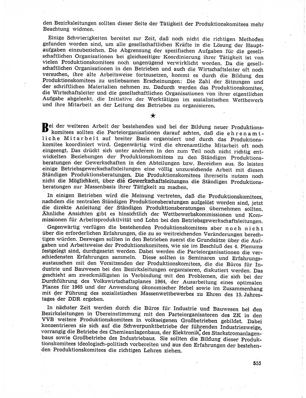 Neuer Weg (NW), Organ des Zentralkomitees (ZK) der SED (Sozialistische Einheitspartei Deutschlands) für Fragen des Parteilebens, 19. Jahrgang [Deutsche Demokratische Republik (DDR)] 1964, Seite 555 (NW ZK SED DDR 1964, S. 555)