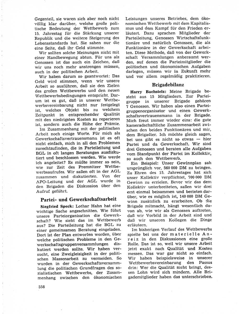 Neuer Weg (NW), Organ des Zentralkomitees (ZK) der SED (Sozialistische Einheitspartei Deutschlands) für Fragen des Parteilebens, 19. Jahrgang [Deutsche Demokratische Republik (DDR)] 1964, Seite 558 (NW ZK SED DDR 1964, S. 558)