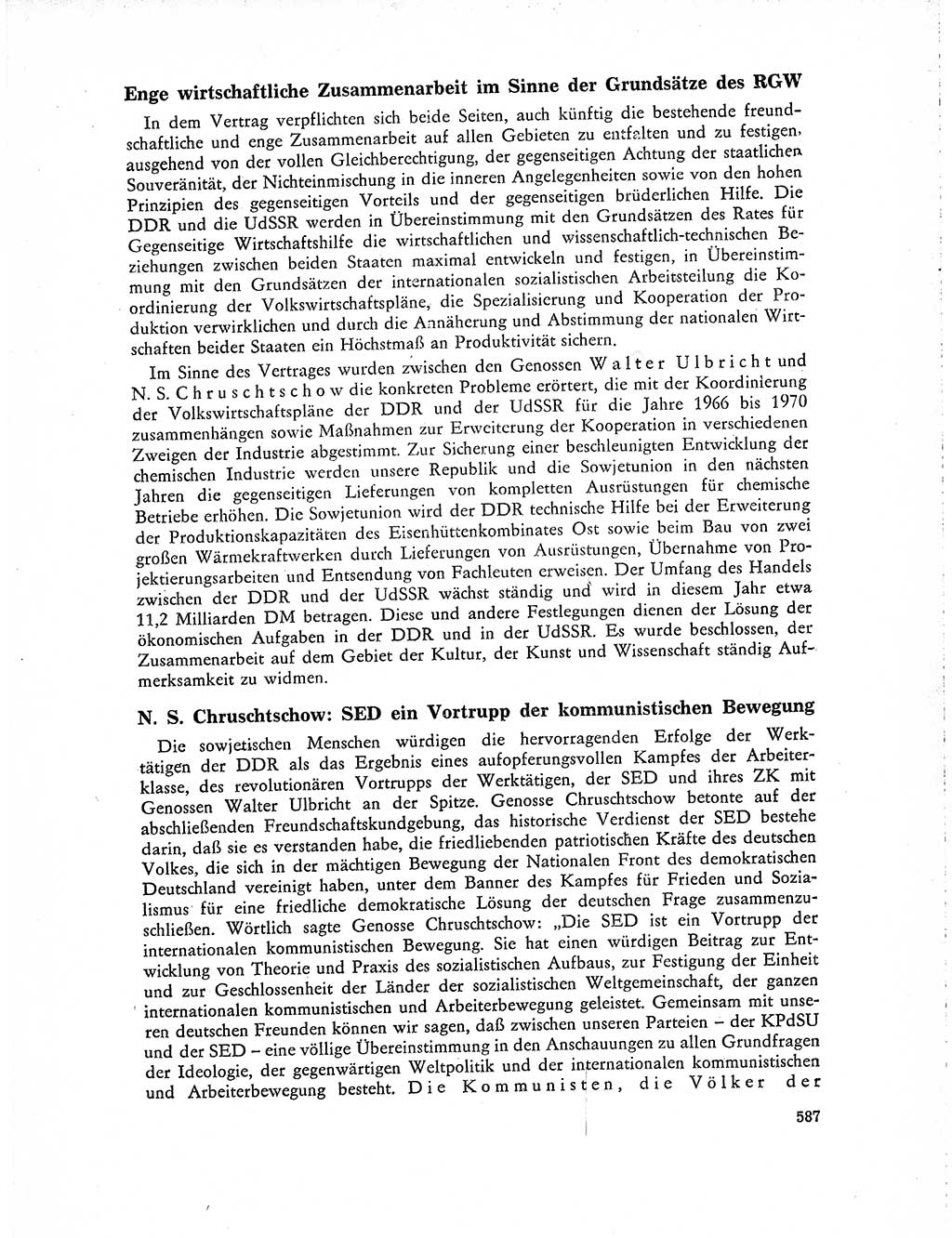 Neuer Weg (NW), Organ des Zentralkomitees (ZK) der SED (Sozialistische Einheitspartei Deutschlands) für Fragen des Parteilebens, 19. Jahrgang [Deutsche Demokratische Republik (DDR)] 1964, Seite 587 (NW ZK SED DDR 1964, S. 587)