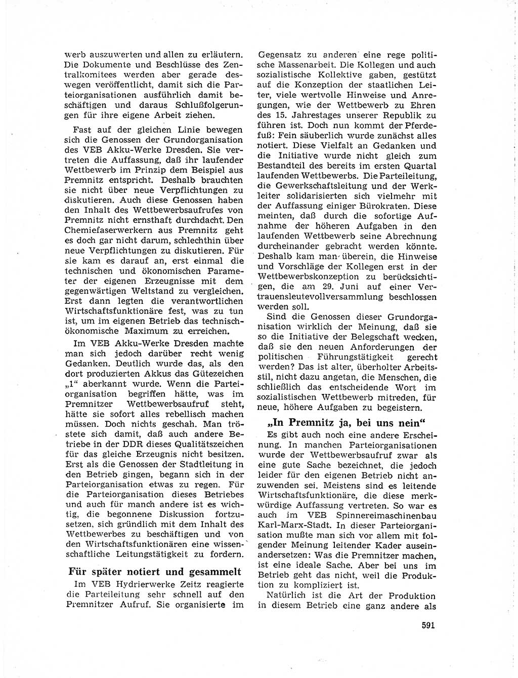 Neuer Weg (NW), Organ des Zentralkomitees (ZK) der SED (Sozialistische Einheitspartei Deutschlands) für Fragen des Parteilebens, 19. Jahrgang [Deutsche Demokratische Republik (DDR)] 1964, Seite 591 (NW ZK SED DDR 1964, S. 591)