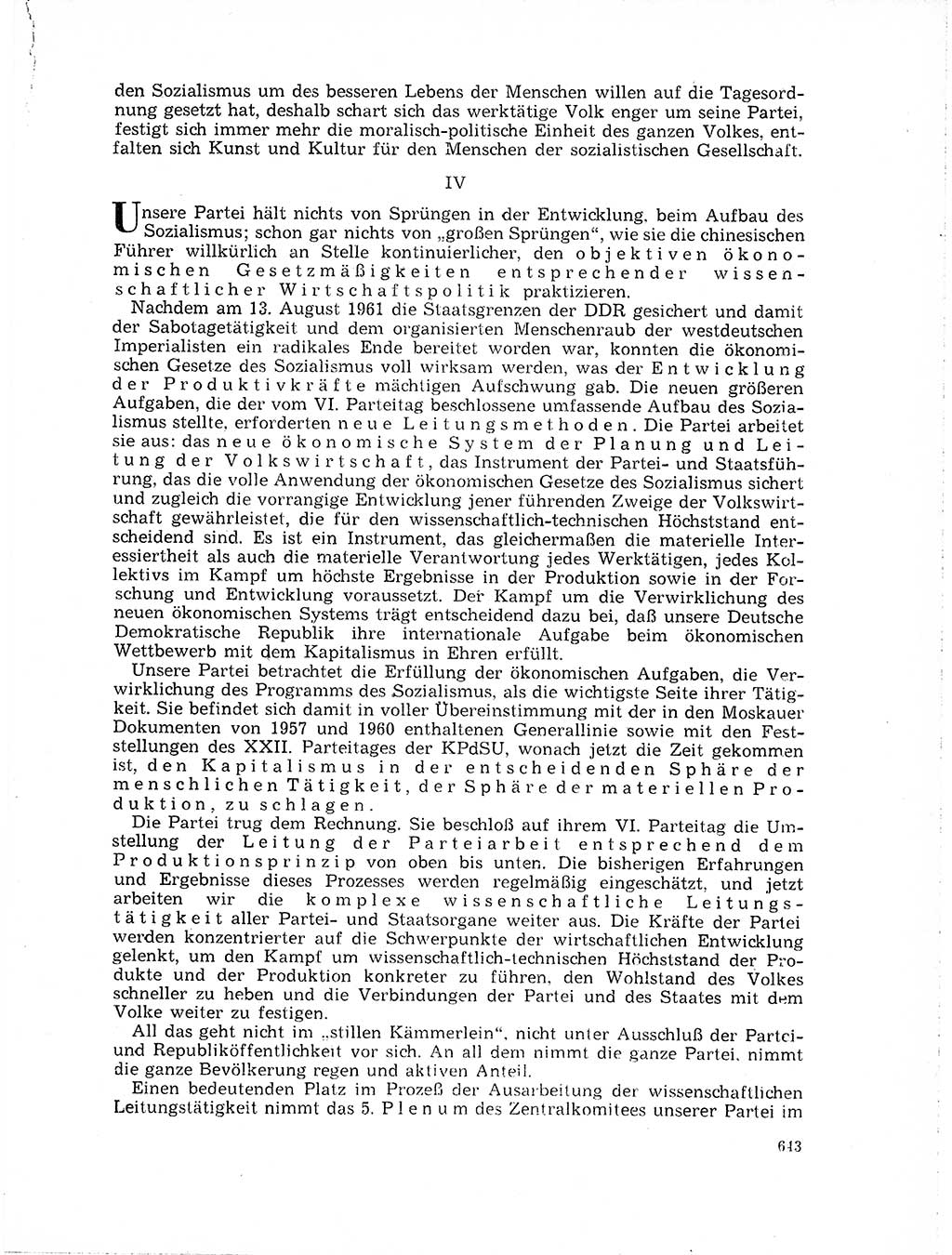 Neuer Weg (NW), Organ des Zentralkomitees (ZK) der SED (Sozialistische Einheitspartei Deutschlands) für Fragen des Parteilebens, 19. Jahrgang [Deutsche Demokratische Republik (DDR)] 1964, Seite 643 (NW ZK SED DDR 1964, S. 643)