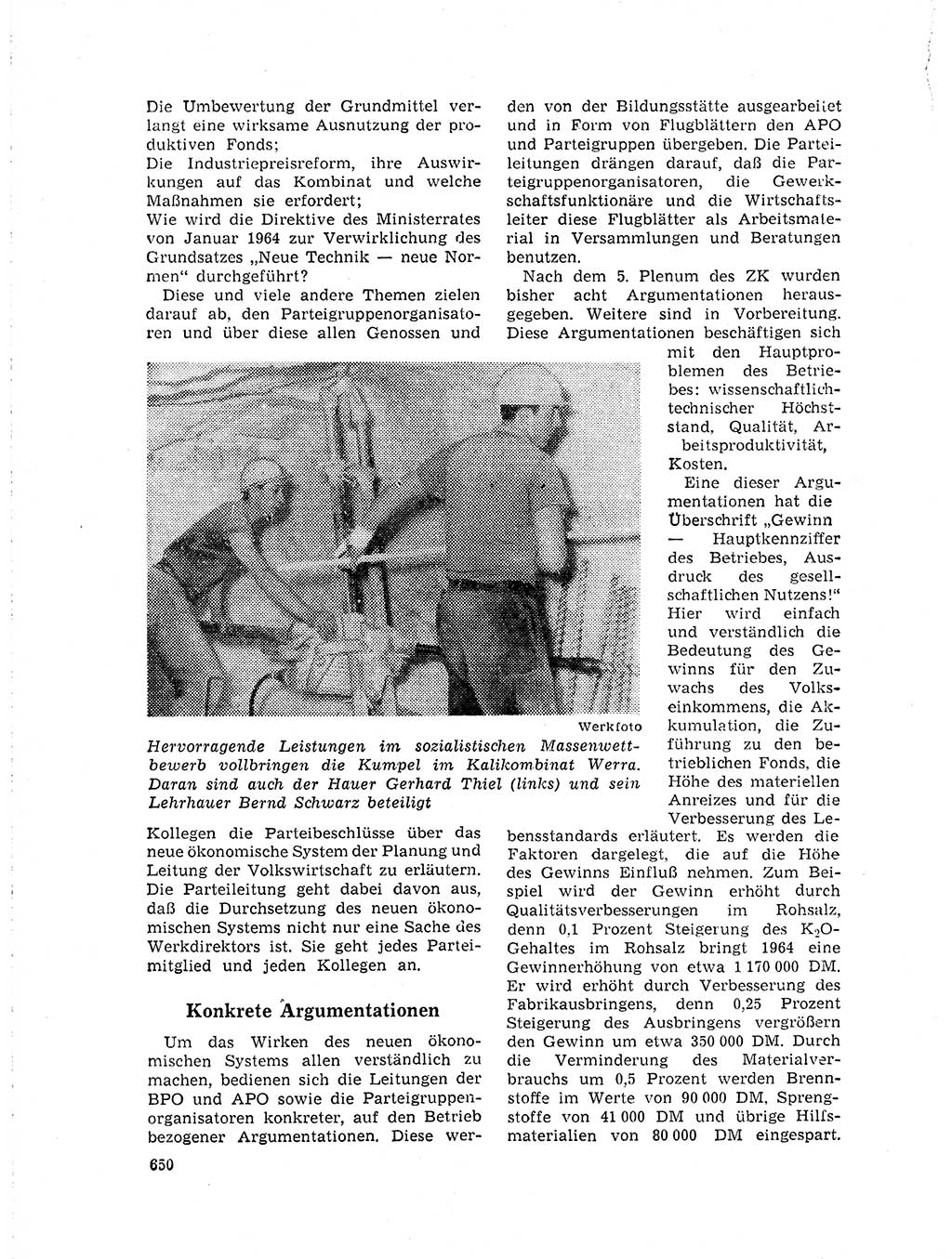 Neuer Weg (NW), Organ des Zentralkomitees (ZK) der SED (Sozialistische Einheitspartei Deutschlands) für Fragen des Parteilebens, 19. Jahrgang [Deutsche Demokratische Republik (DDR)] 1964, Seite 650 (NW ZK SED DDR 1964, S. 650)