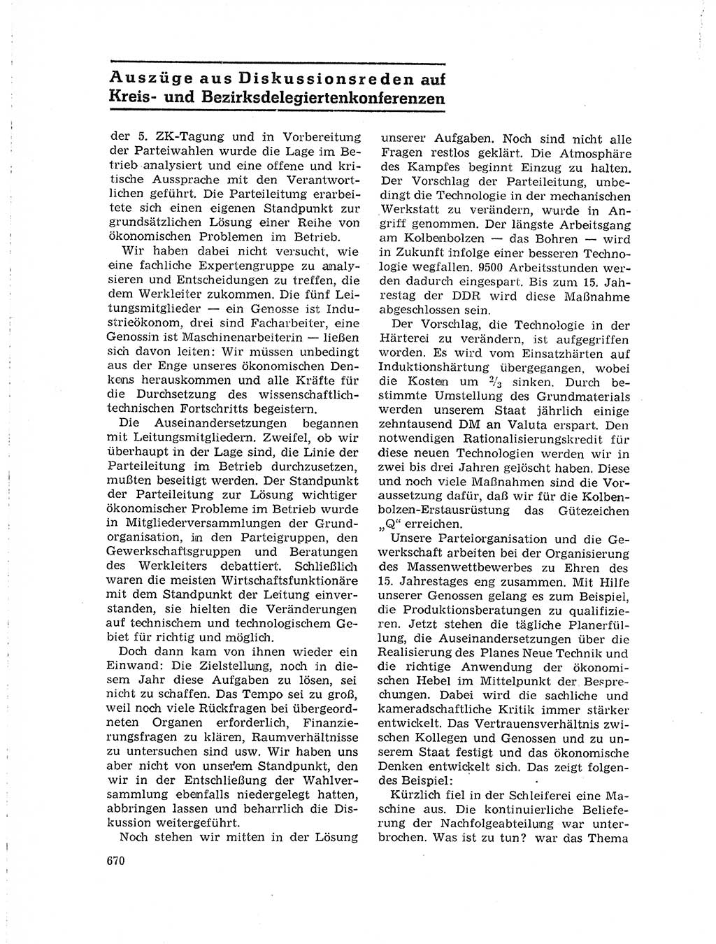 Neuer Weg (NW), Organ des Zentralkomitees (ZK) der SED (Sozialistische Einheitspartei Deutschlands) für Fragen des Parteilebens, 19. Jahrgang [Deutsche Demokratische Republik (DDR)] 1964, Seite 670 (NW ZK SED DDR 1964, S. 670)