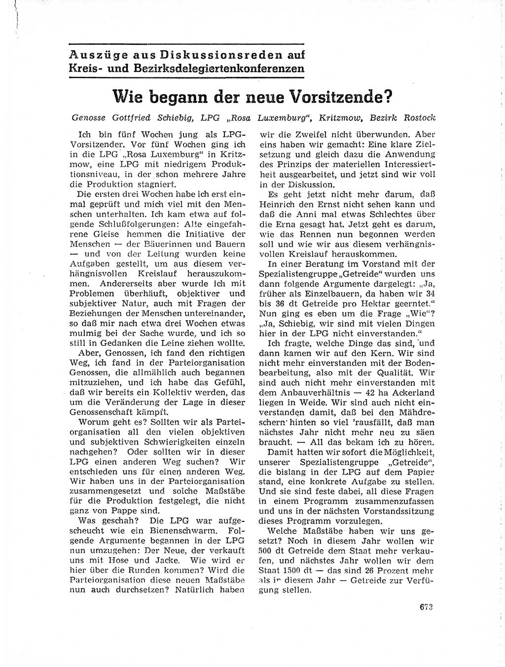 Neuer Weg (NW), Organ des Zentralkomitees (ZK) der SED (Sozialistische Einheitspartei Deutschlands) für Fragen des Parteilebens, 19. Jahrgang [Deutsche Demokratische Republik (DDR)] 1964, Seite 673 (NW ZK SED DDR 1964, S. 673)