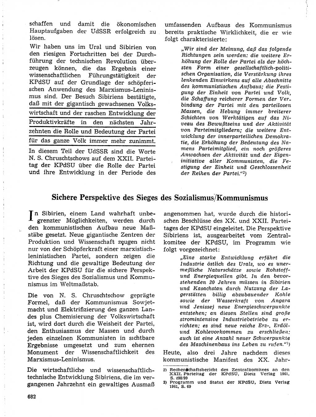 Neuer Weg (NW), Organ des Zentralkomitees (ZK) der SED (Sozialistische Einheitspartei Deutschlands) für Fragen des Parteilebens, 19. Jahrgang [Deutsche Demokratische Republik (DDR)] 1964, Seite 682 (NW ZK SED DDR 1964, S. 682)