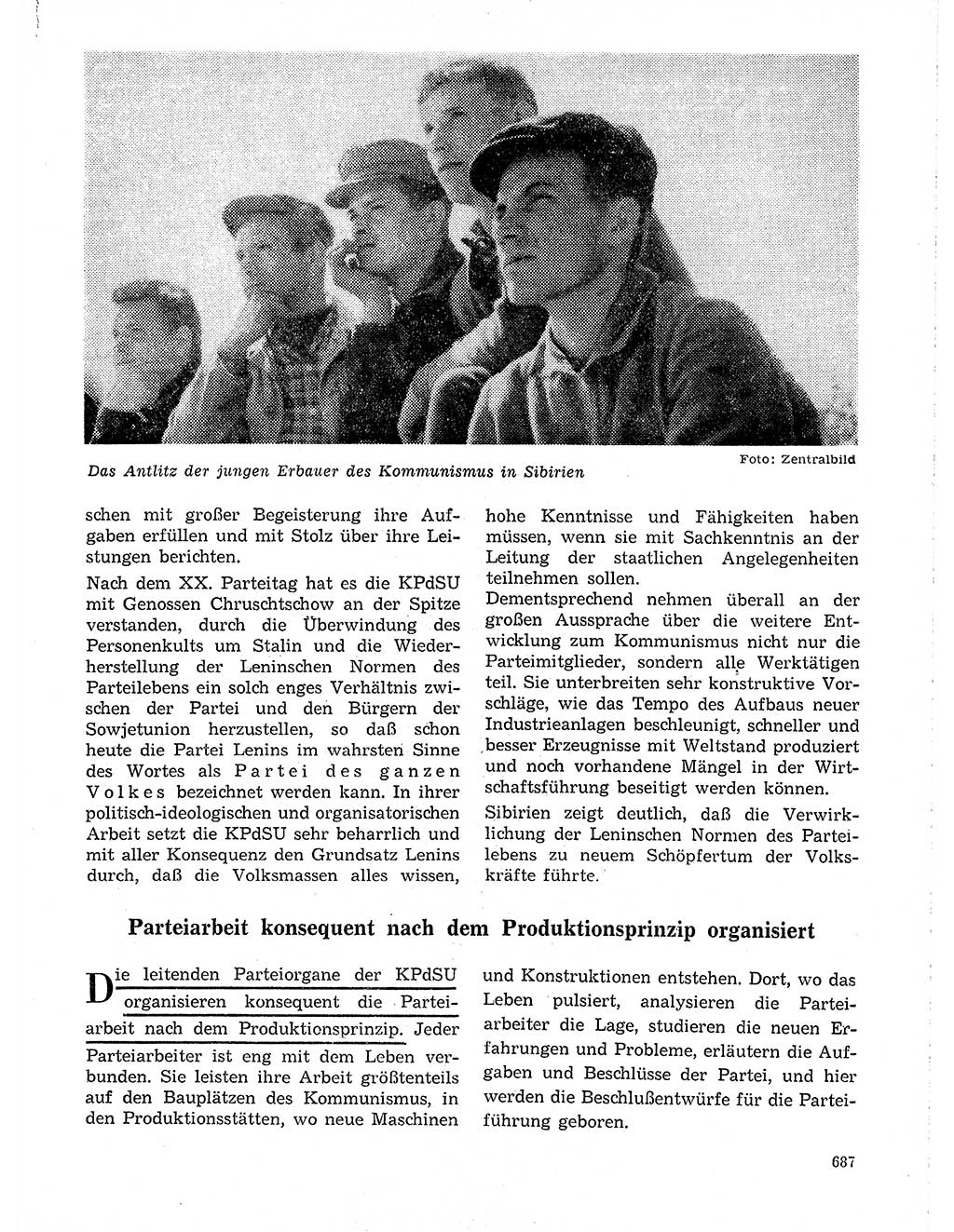 Neuer Weg (NW), Organ des Zentralkomitees (ZK) der SED (Sozialistische Einheitspartei Deutschlands) für Fragen des Parteilebens, 19. Jahrgang [Deutsche Demokratische Republik (DDR)] 1964, Seite 687 (NW ZK SED DDR 1964, S. 687)