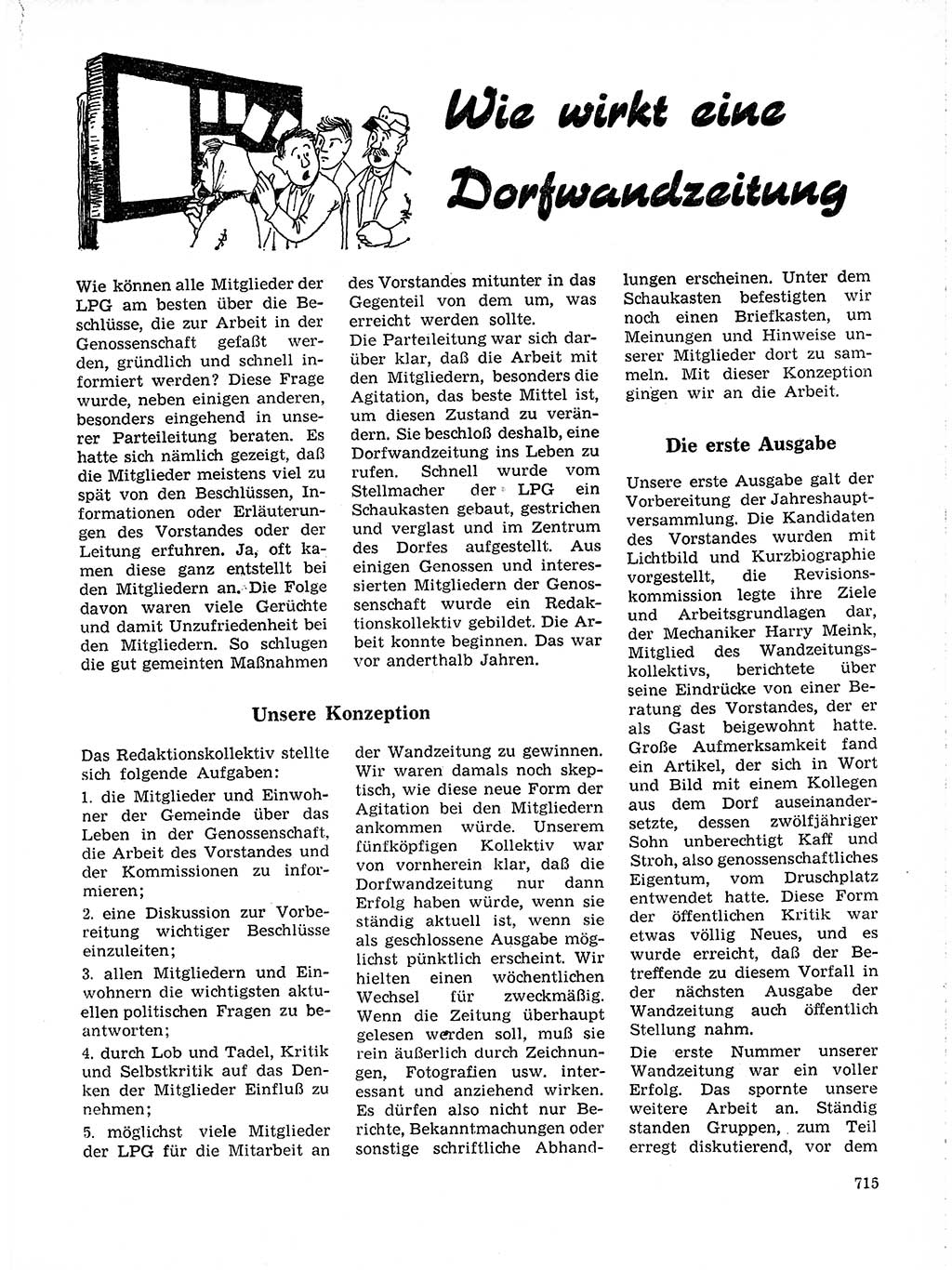 Neuer Weg (NW), Organ des Zentralkomitees (ZK) der SED (Sozialistische Einheitspartei Deutschlands) für Fragen des Parteilebens, 19. Jahrgang [Deutsche Demokratische Republik (DDR)] 1964, Seite 715 (NW ZK SED DDR 1964, S. 715)