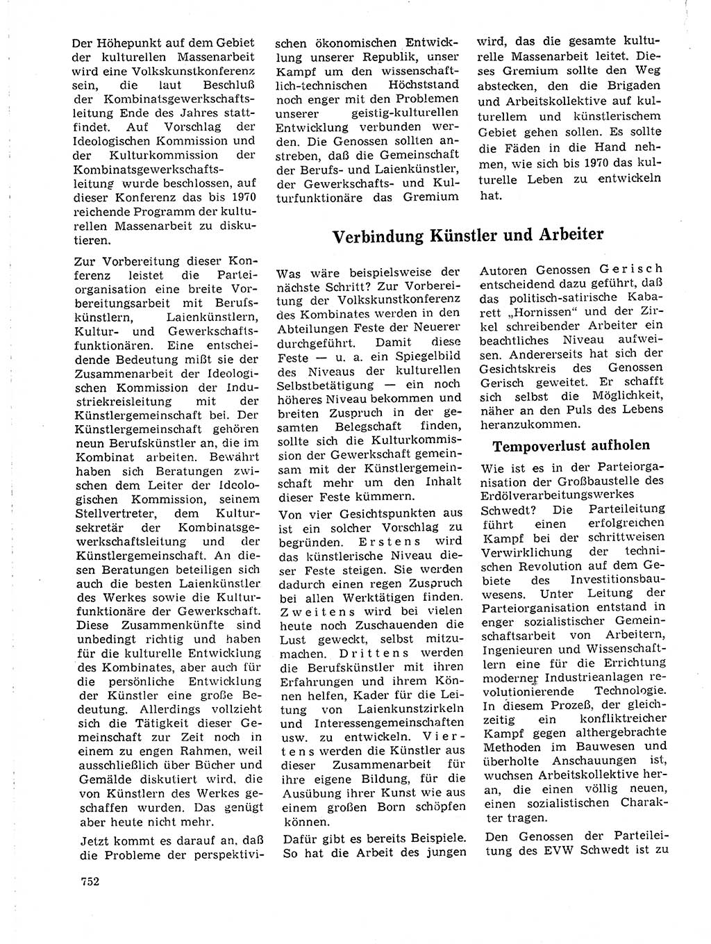 Neuer Weg (NW), Organ des Zentralkomitees (ZK) der SED (Sozialistische Einheitspartei Deutschlands) für Fragen des Parteilebens, 19. Jahrgang [Deutsche Demokratische Republik (DDR)] 1964, Seite 752 (NW ZK SED DDR 1964, S. 752)