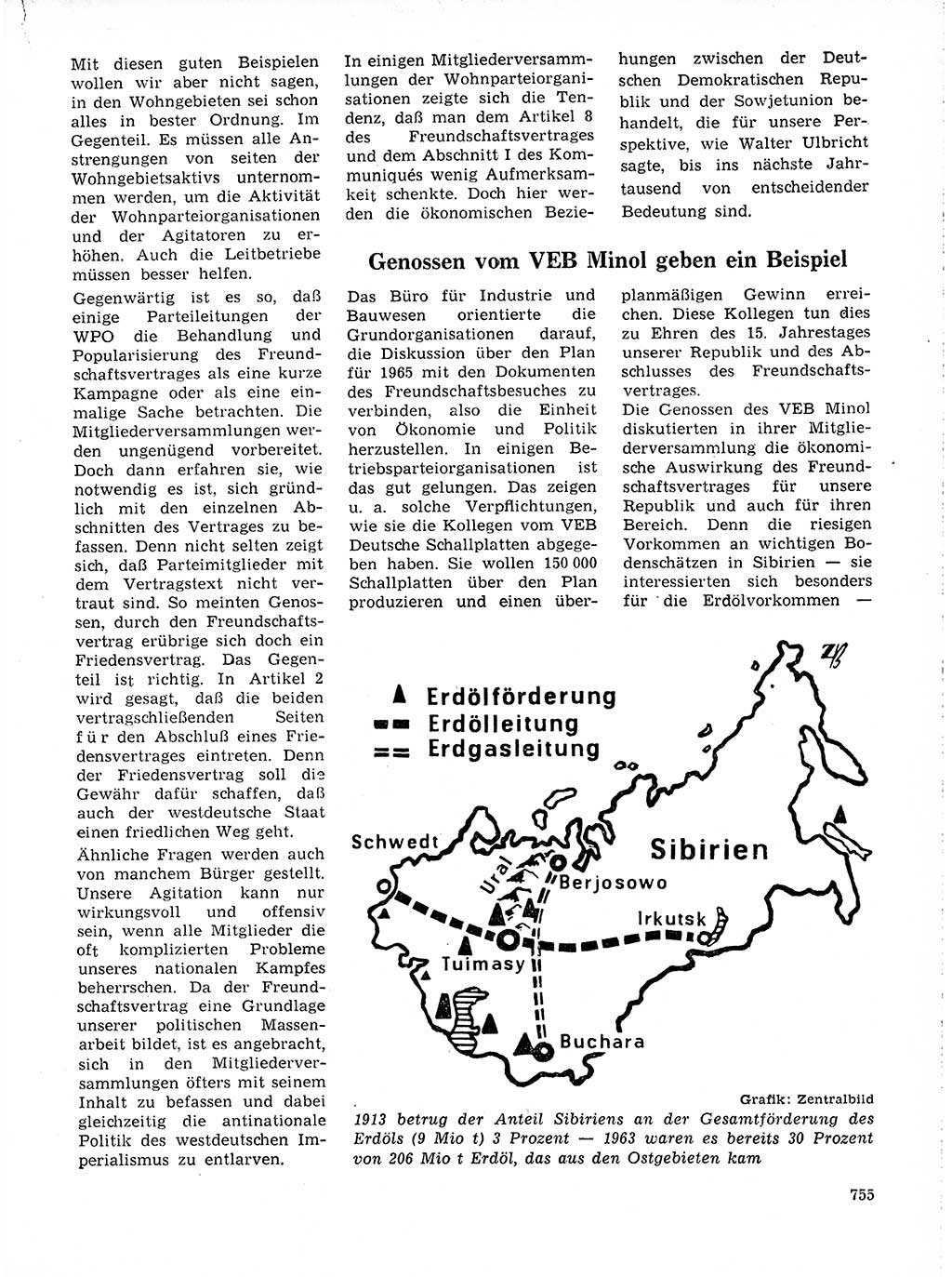 Neuer Weg (NW), Organ des Zentralkomitees (ZK) der SED (Sozialistische Einheitspartei Deutschlands) für Fragen des Parteilebens, 19. Jahrgang [Deutsche Demokratische Republik (DDR)] 1964, Seite 755 (NW ZK SED DDR 1964, S. 755)