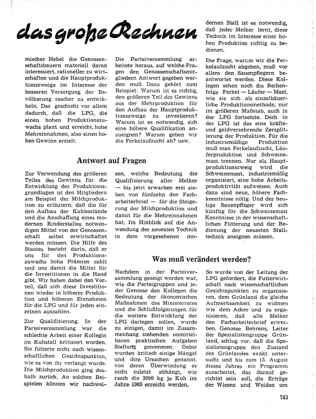 Neuer Weg (NW), Organ des Zentralkomitees (ZK) der SED (Sozialistische Einheitspartei Deutschlands) für Fragen des Parteilebens, 19. Jahrgang [Deutsche Demokratische Republik (DDR)] 1964, Seite 763 (NW ZK SED DDR 1964, S. 763)